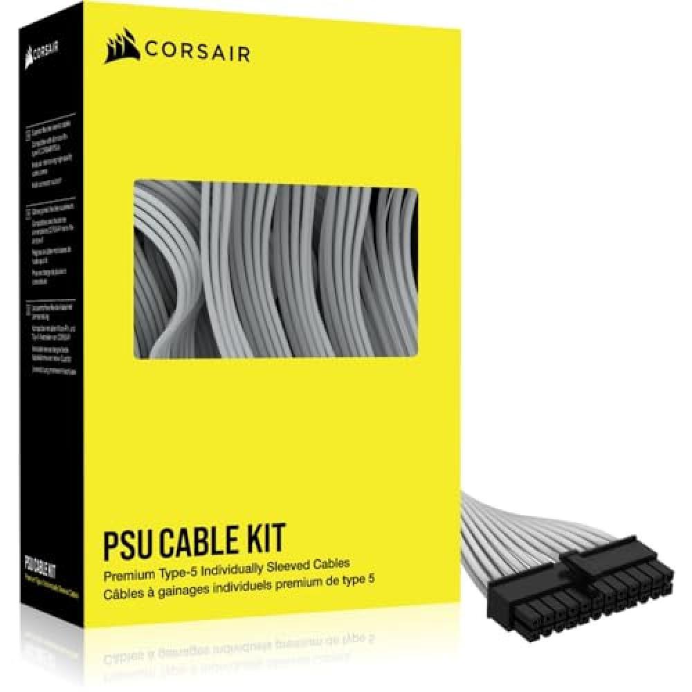 Corsair Cavi PSU di Tipo 5 con Guaina Singola di Alta qualit , Kit di avviamento