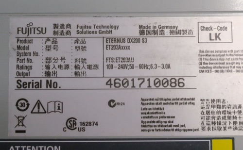 Fujitsu Eternus DX200 S3 24Bay Disk Array 2x Controller Module with 4x FC-2P-16G - Picture 5 of 5