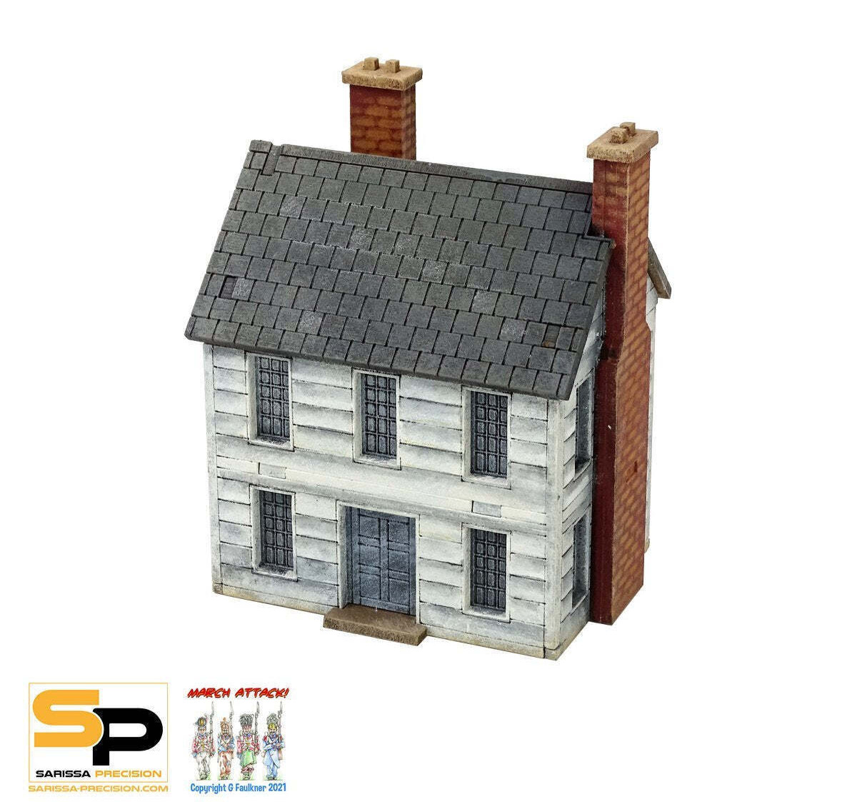 Североамериканский дом из досок толщиной 15 мм от Sarissa (неокрашенный)