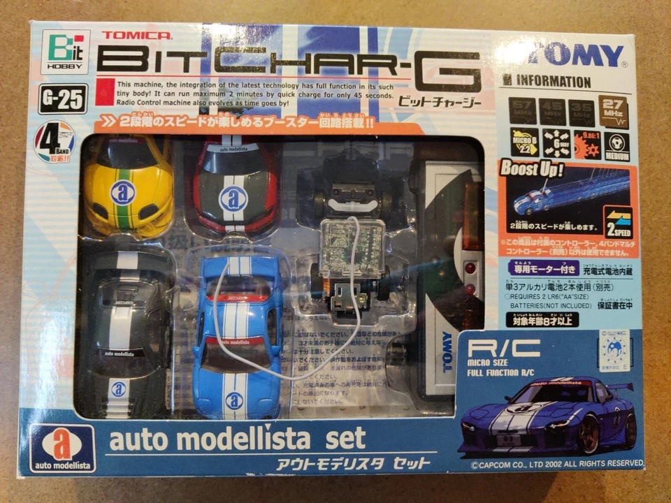 Auto Modellista Set Sony PS2 PlayStation 2 and Tomy Bit Char G NTSC J Capcom JPN - Image 4 of 4