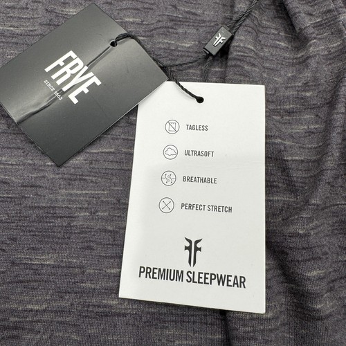 NWT FRYE Premium Sleepwear Pajama Set M Medium Gray Mens - Picture 3 of 12