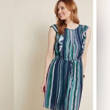 Striped Ruffle Dress ModCloth Sheath Casual Summer Dress Size 3X