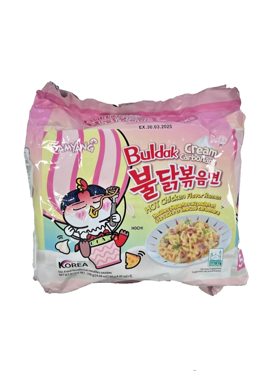 SamYang Buldak Cream Carbonara 5 x 140 g
