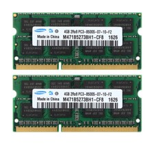 Samsung 8 GB 2x 4 GB 2RX8 DDR3 1066 MHz PC3-8500S SODIMM computer portatile memoria RAM CL7、