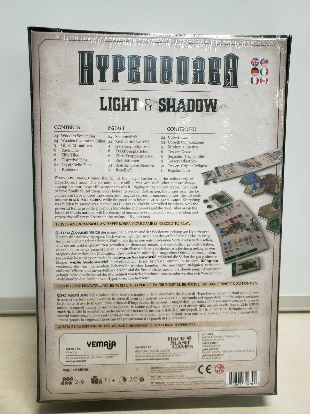 HYPERBOREA board game Light & Shadow Expansion Brand NEW Sealed!!