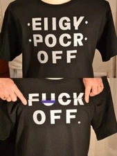 Hidden Message T Shirt Black EIIGY POCR OFF ® - FUCK-OFF t-shirt it you off EPO1