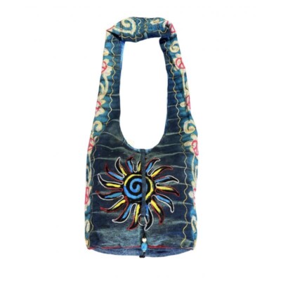 Crossbody Bag from Nepal Cotton Handmade Shoulder Festival Hippie Boho Purse