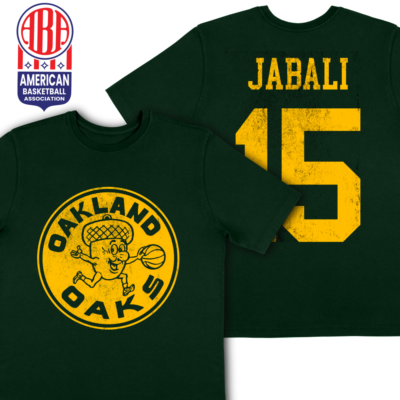 NWT Oakland Oaks Warriors ABA Basketball Retro #15 Warren Jabali