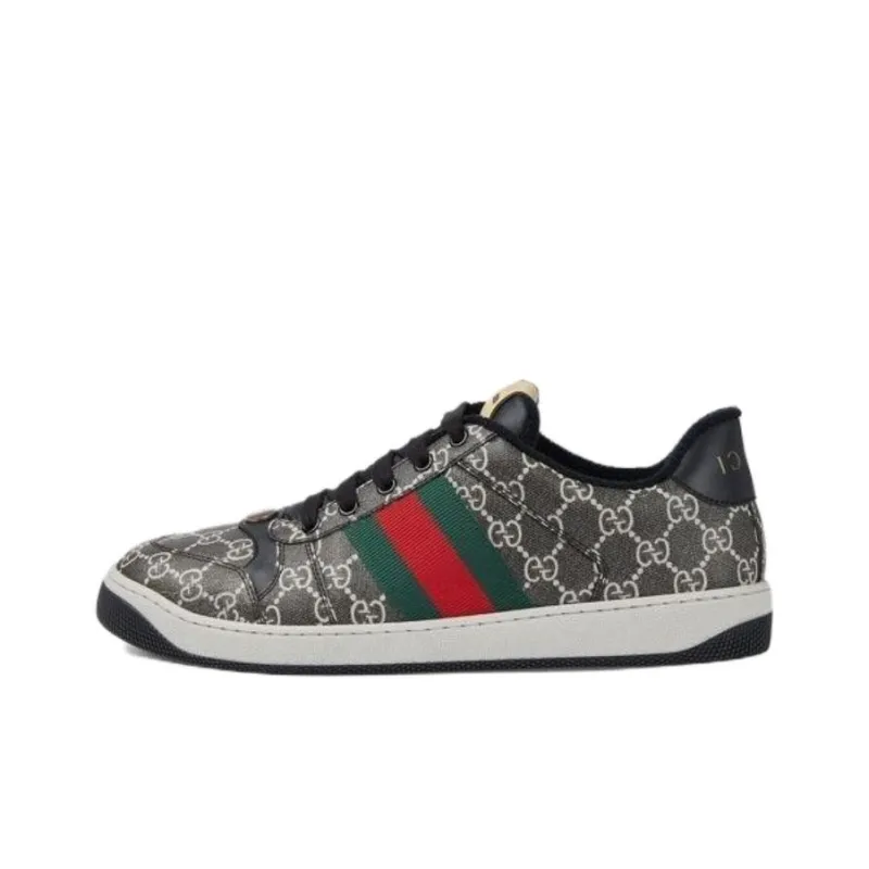 GUCCI Screener Low-Top Men's ''GG Supreme - Black Grey' 763525