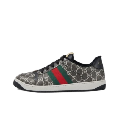 GUCCI Screener Low-Top Men's ''GG Supreme - Black Grey' 763525
