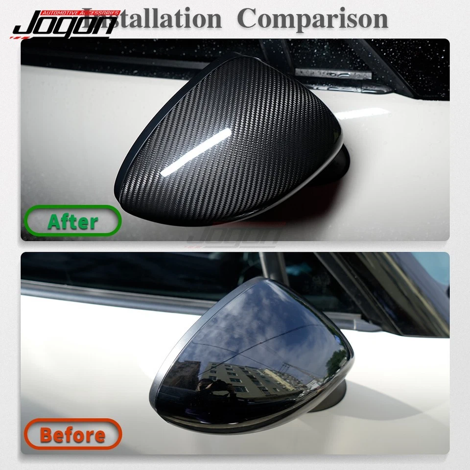 For Mazda MX5 MX-5 Miata 2015-2024 Carbon Fiber Side View Mirror Cap Cover Trim - Image 2 of 4