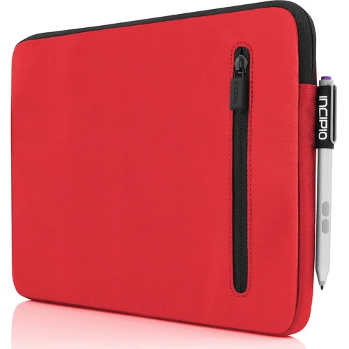 Incipio Ord Padded Nylon Sleeve For Microsoft Surface 3 13.5" Zip Closure Red - Image 3 of 4