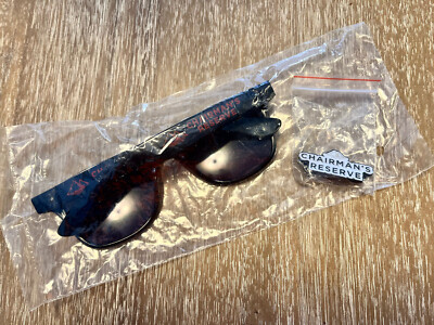 Chairman s Reserve Rum Lapel pin button & Sunglasses Logo  Text Promo New