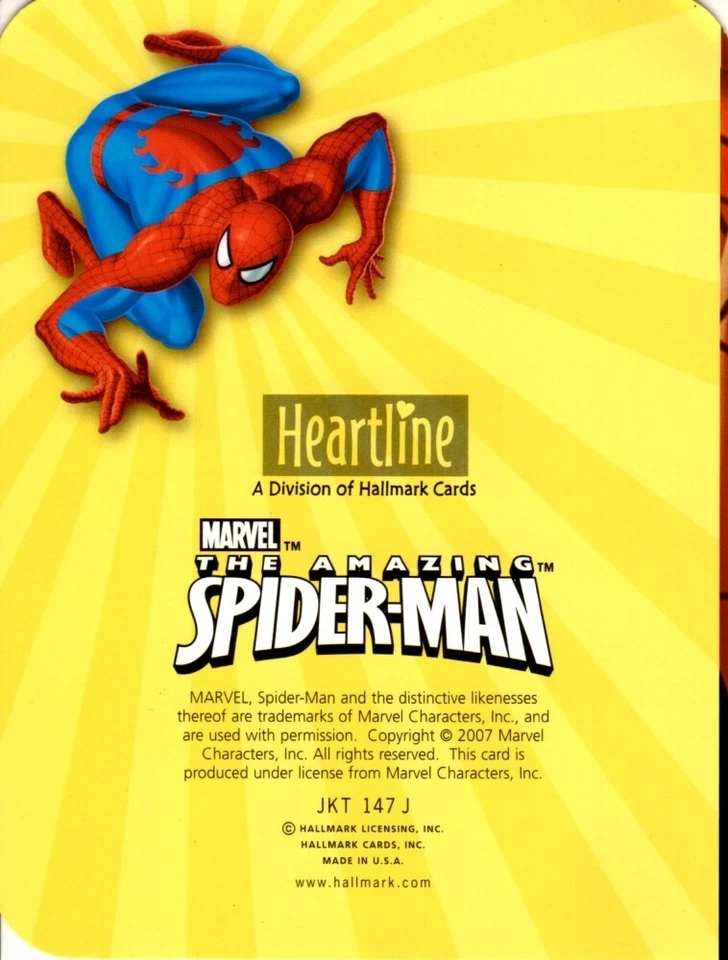 Amazing Spider-man Spiderman nota de agradecimiento tarjetas troqueladas - Juego de 2 Foto 3 de 3