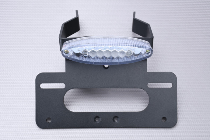 Support de plaque alu Husqvarna 701 Supermoto 2016-2024 feu transparent - 2