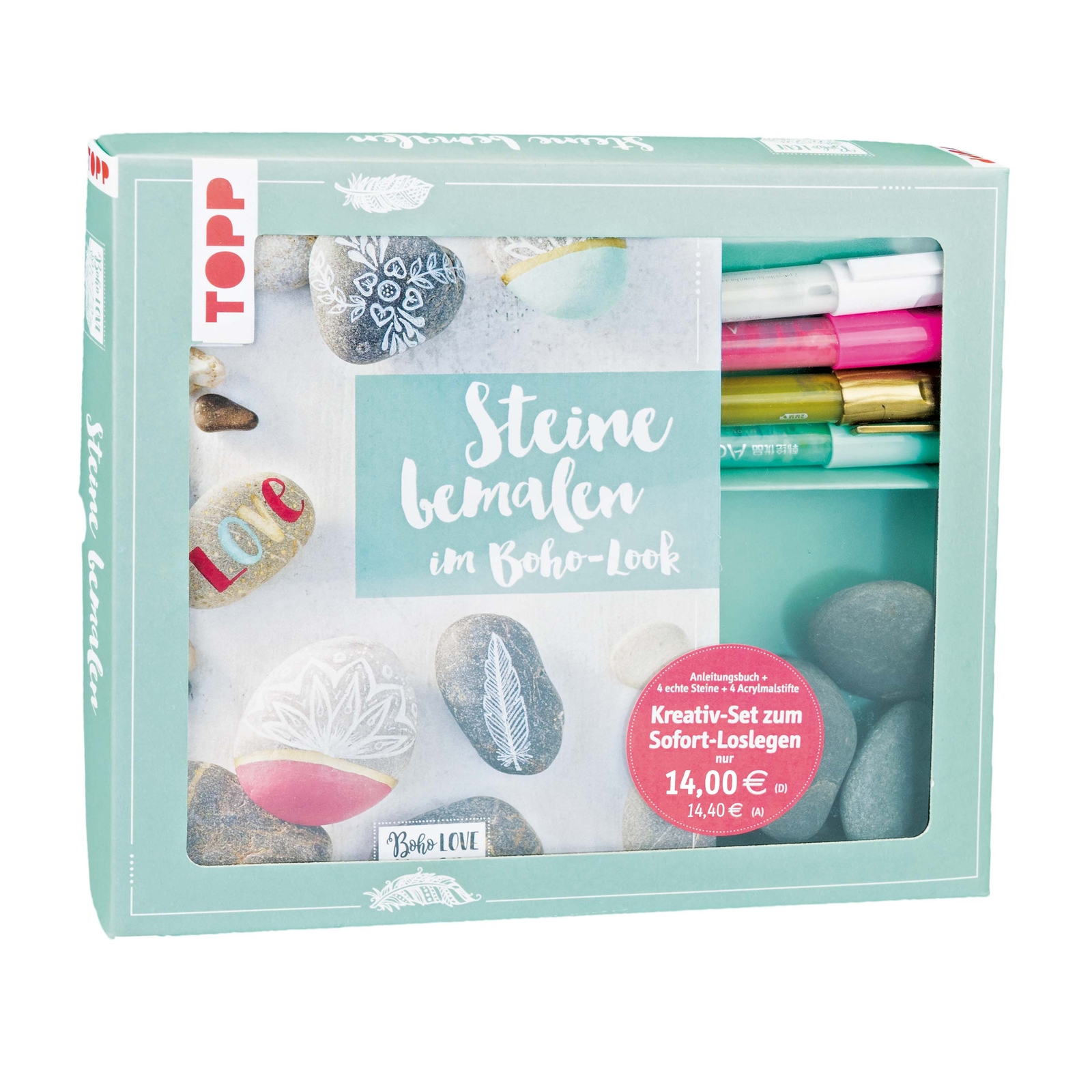 Anna Ambrosiewicz / Kreativ-set Steine Bemalen Boho-stil