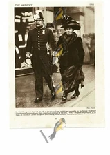 Mr & Mrs Lloyd George On Way To a Levee, 1910, Book Illustration (Print), 1935