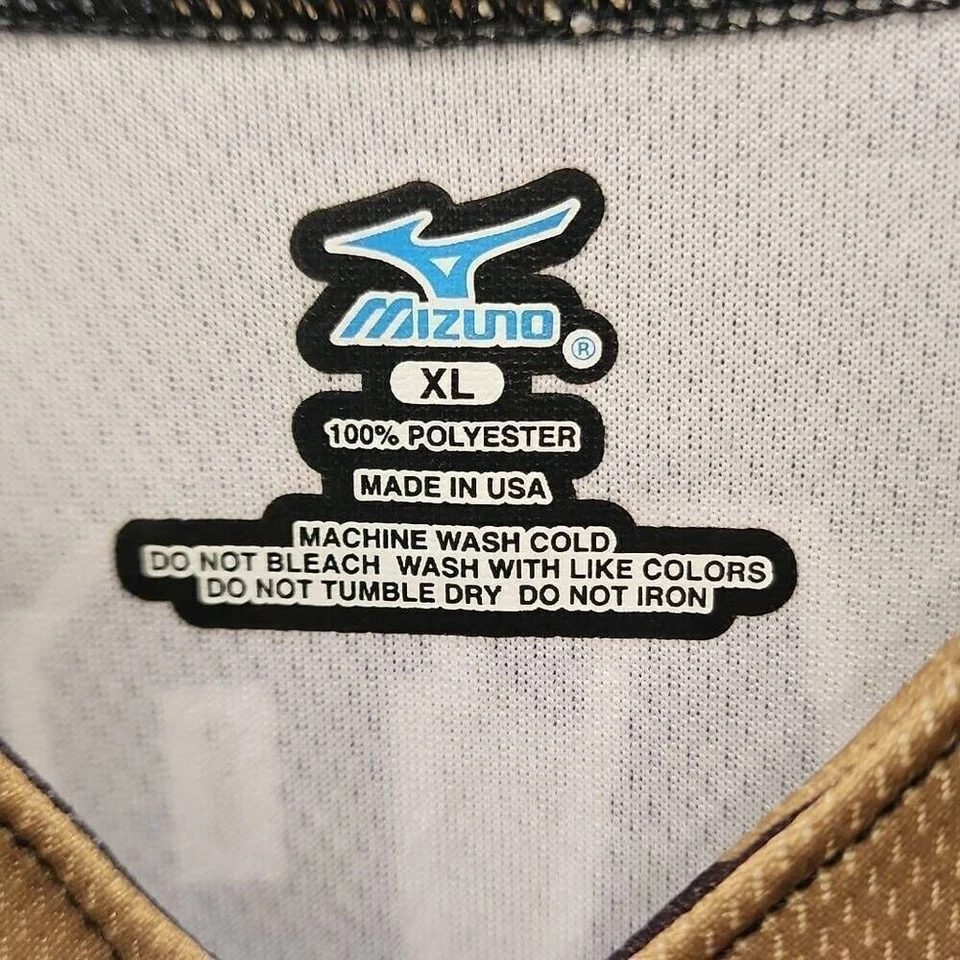 Camiseta deportiva Mizuno Eagles 23 para hombre talla XL botón completo frontal camuflaje manga corta atleta Foto 4 de 4