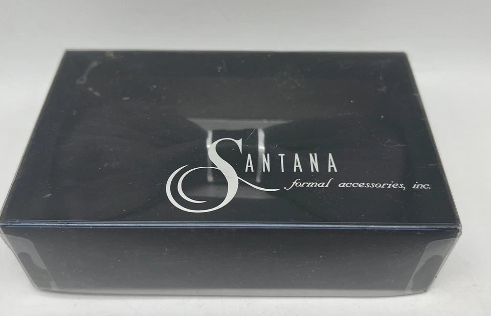 Pajarita negra formal preatada accesorios formales Santana para esmoquin Foto 2 de 4