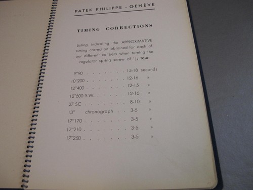 PATEK PHILLIPE GENEVE VINTAGE WATCH BOOK ON MOVEMENTS ETC - Picture 12 of 14