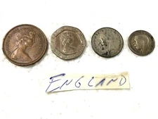 Old English Coin Money England United Kingdom