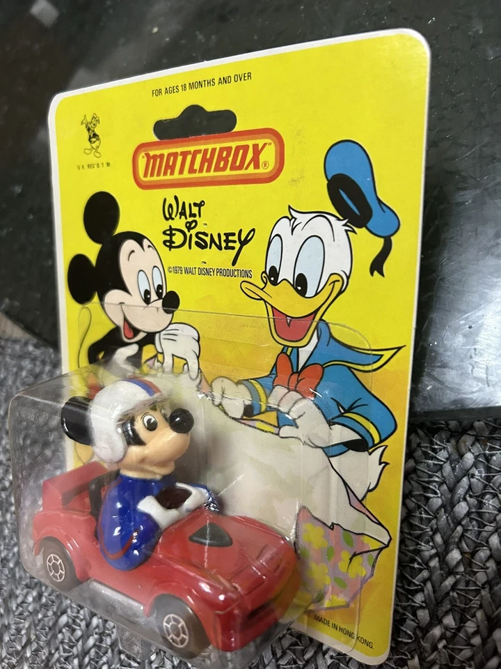 WALT DISNEY MATCHBOX JUGUETE FUNDIDO A PRESIÓN aprox. 1979 - WD12 MICKEY MOUSE EN CASCO Foto 4 de 4