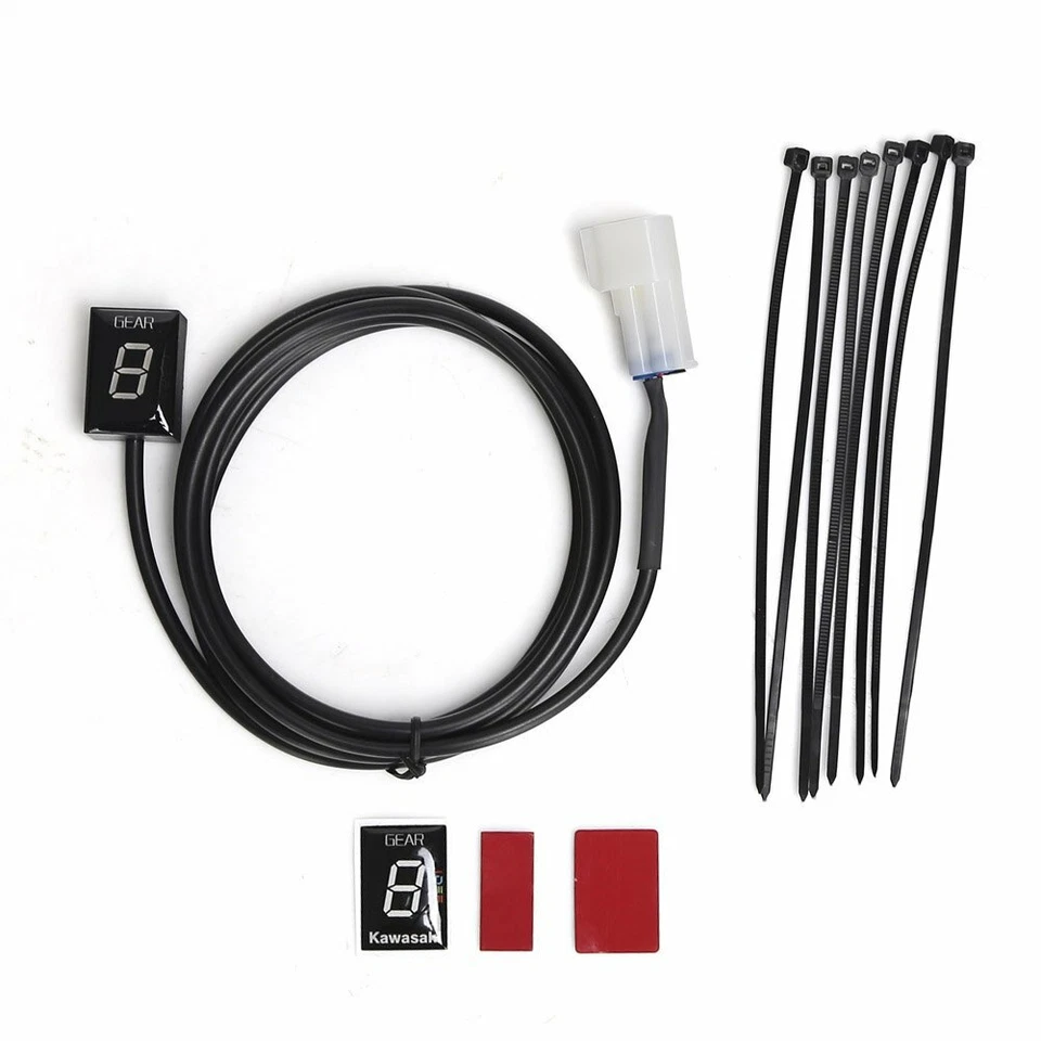 Motorcycle Red LED Gear Indicator for Kawasaki ZX-6R ZX-6RR ZX-10R Z1000 ER-6N - Image 4 of 4