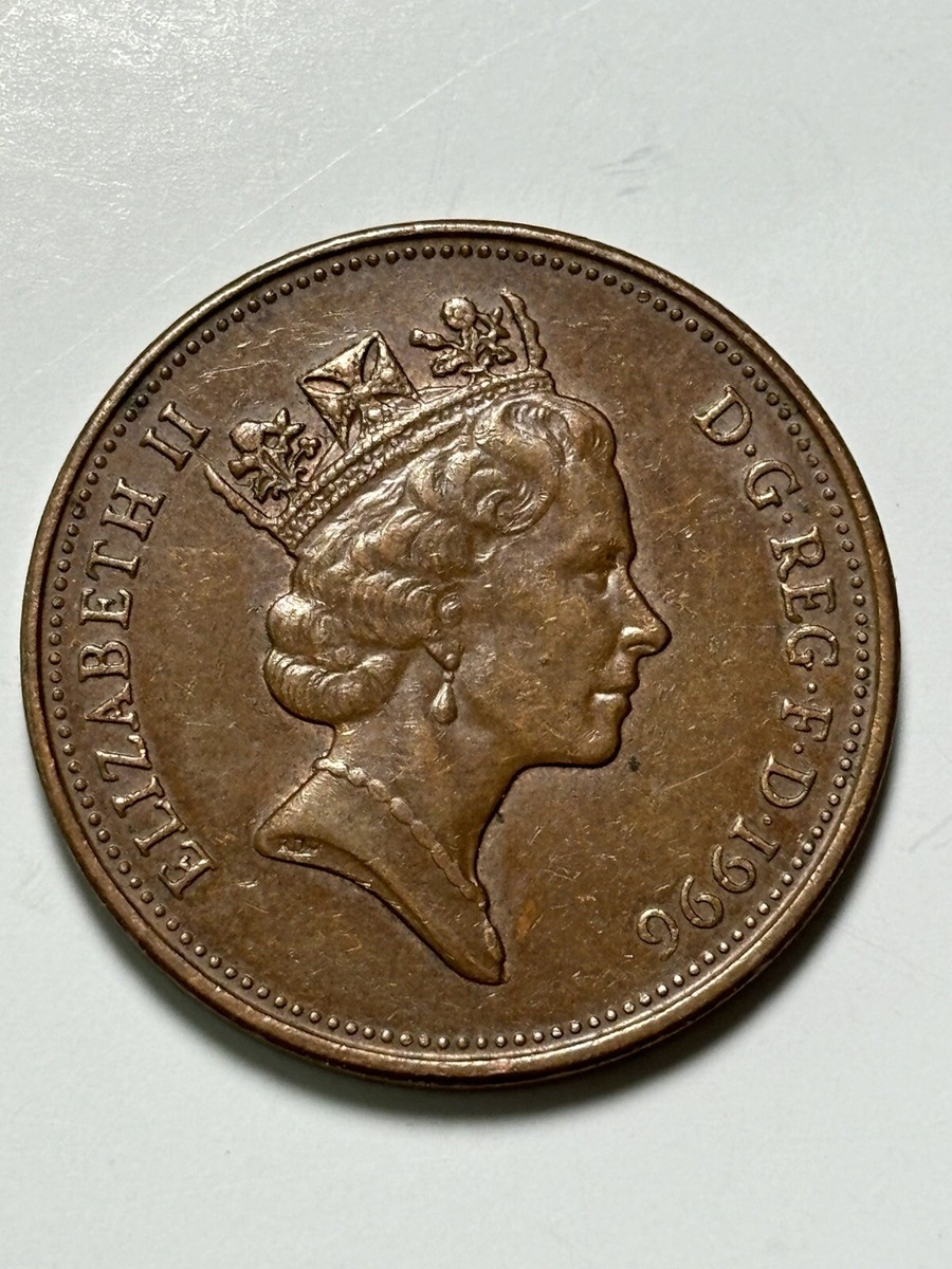 1996 United Kingdom Queen Elizabeth II Two Pence Coin | eBay