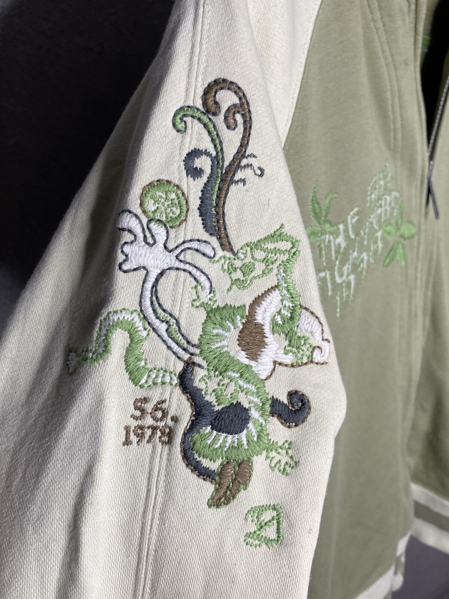 Diesel Vintage Zip Cotton Jacket Big Logo Y2K Streetwear