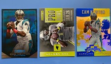 Cam Newton (3) Card Lot 2014 Rookies and Stars Football Card #85 Crusade Insert