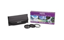 HOYA Digital Filter Kit - 3er Set, UV, ND8, Polfilter für Kamera,Camcorder- 27mm
