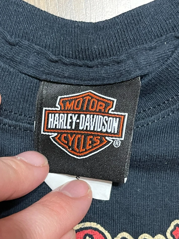 Harley Davidoson Motorcycles Shirt, Youth Boys Size Small, Looney Tunes - Image 4 of 4