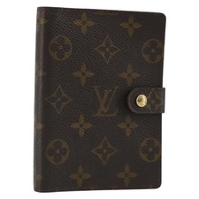 LOUIS VUITTON Monogram Agenda PM Day Planner Cover R20005 LV Auth 189642