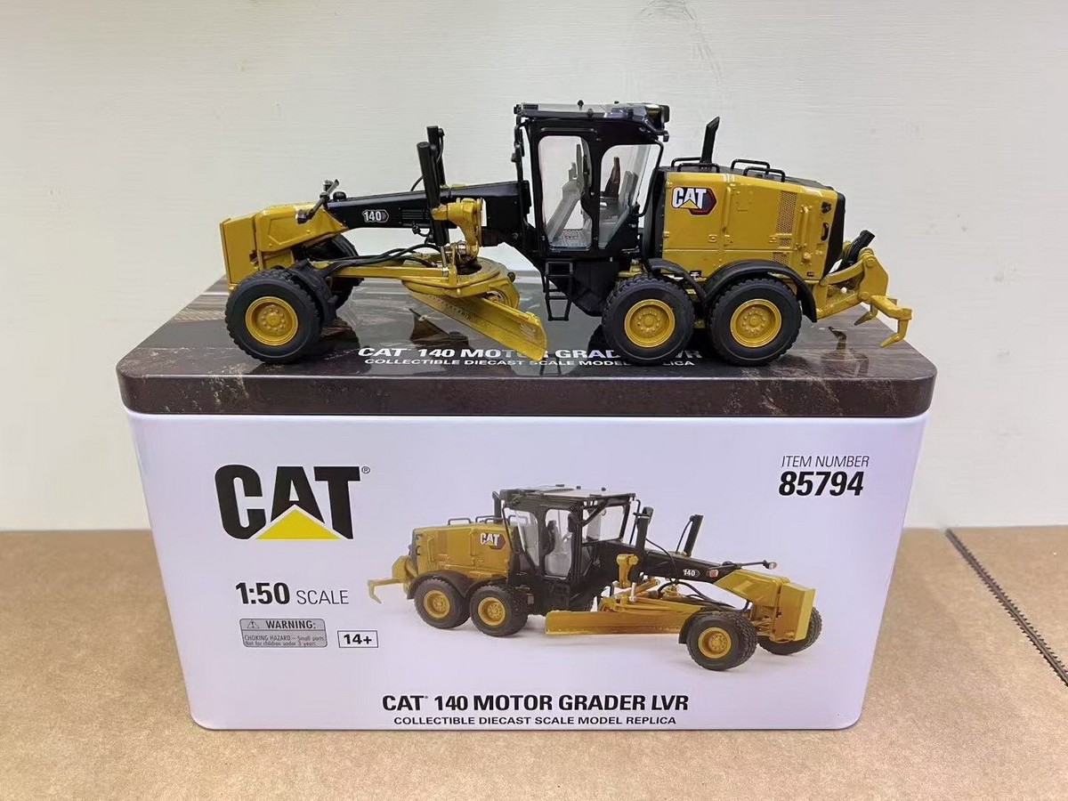 DM 1/50 Scale Cat 140 LVR Motor Grader Diecast Model Toy