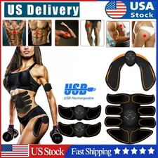 Power Abs Pro - EMS Abs Trainer Arms & Hips Muscle Stimulator Abdominal Training