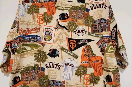 Reyn Spooner San Francisco Giants World Champs 2012 Hawaiian Shirt Men's Large - Picture 11 of 15