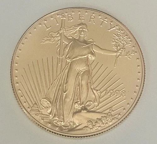 1998 Walking Liberty Eagle USA fine GOLD coin 1oz $50 dollar coin