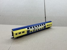 PIKO HO SCALE PASSENGER COACH CAR WAGON DOUBLE DECKER METRONOM YELLOW NICE !