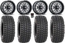 ITP Momentum 15" Wheels Milled 35" XCR350 Tires Textron Wildcat XX