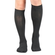 Y2Y2 3 Pairs Men's Knee-High Dress Socks/Black x3 7-12 Tall, Black - 3