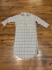 Show Me Your Mumu Midi Tunic Shirt Dress Black White Plaid Button Up Western XS