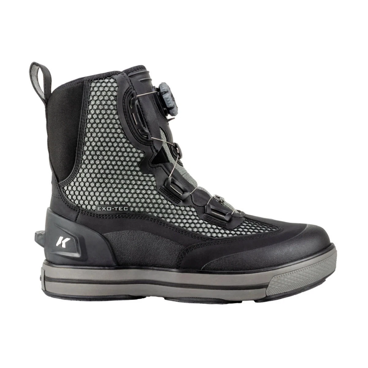 Korkers Chrome Lite FB9100 Men's Black Gray Fixed Kling-On Wading Boots LIQ520
