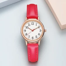 Women Quartz Watch Fashion Simple Dial Thin Bracelet Easy to Read Numerals Ladie