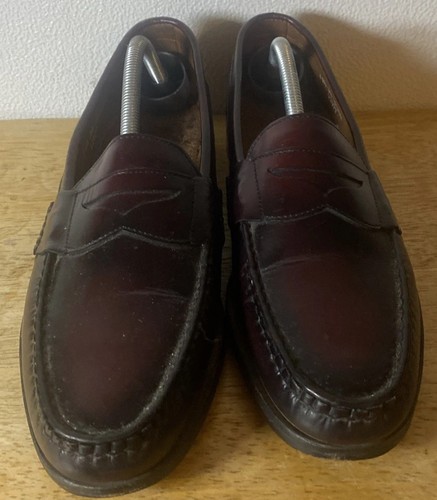 Allen Edmonds Men's Walden Penny Loafers Leather Burgundy Shoes Size 11.5 3A USA
