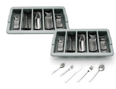 GRÄWE Besteckkasten Besteckset 400-teilig für 80 Pers. Gastrobesteck Edelstahl