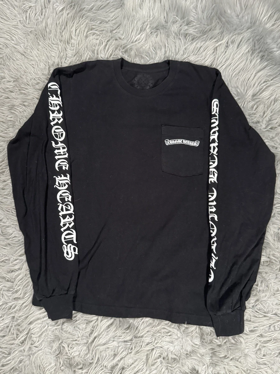 Chrome Hearts Long Sleeve Solid T-Shirts for Men for sale | eBay