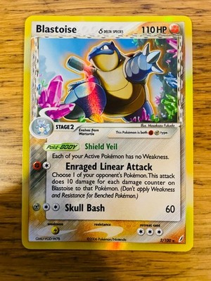 NM! Blastoise (2/100) EX Crystal Guardians Delta Species Holo Pokemon Card!  | eBay