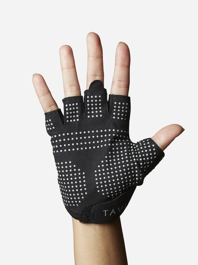 Tavi Fingerless Grip Gloves Fitness Yoga Training Gym Exercise Weight Lifting