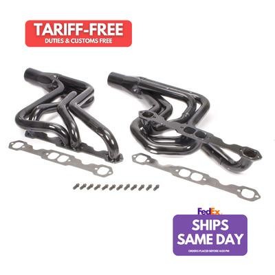Schoenfeld 186-3, 2 Pack Black Steel Sbc Street Stock Headers 1-3/4 Performance