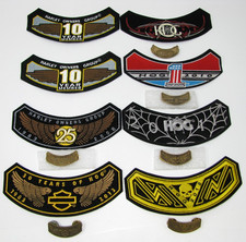 Lot 8 Harley Davidson Patches 6 Pins HOG 2008-2013 Jacket Vest Owners Group
